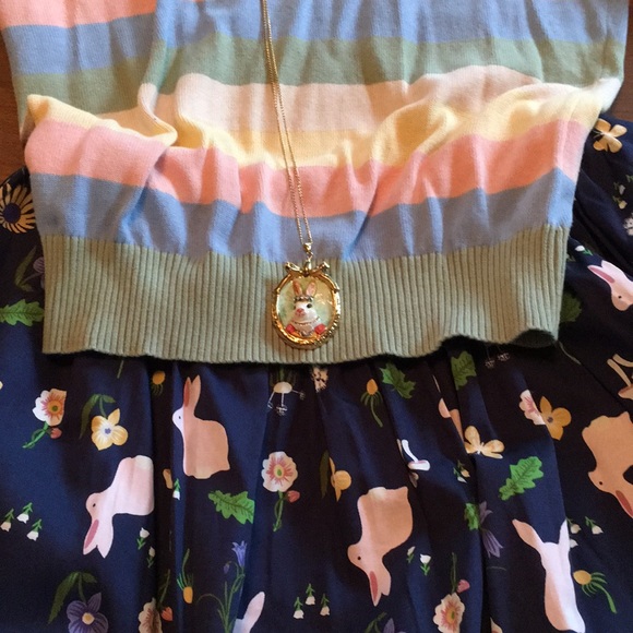 NWT Modcloth X Collectif Jasmine Enchanted Meadow Swing 50s retro circle skirt - Picture 17 of 17